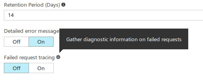 Activate Failed request tracing to get tracebacks in the form of XML files.